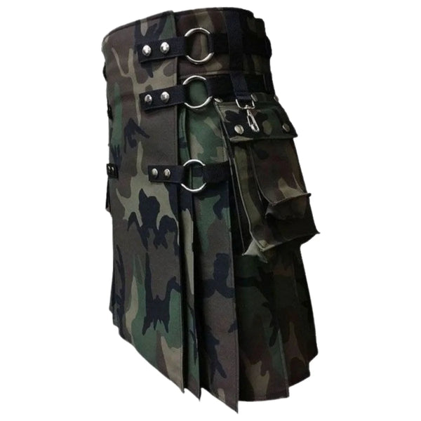 Woodland Camouflage Gothic Kilt