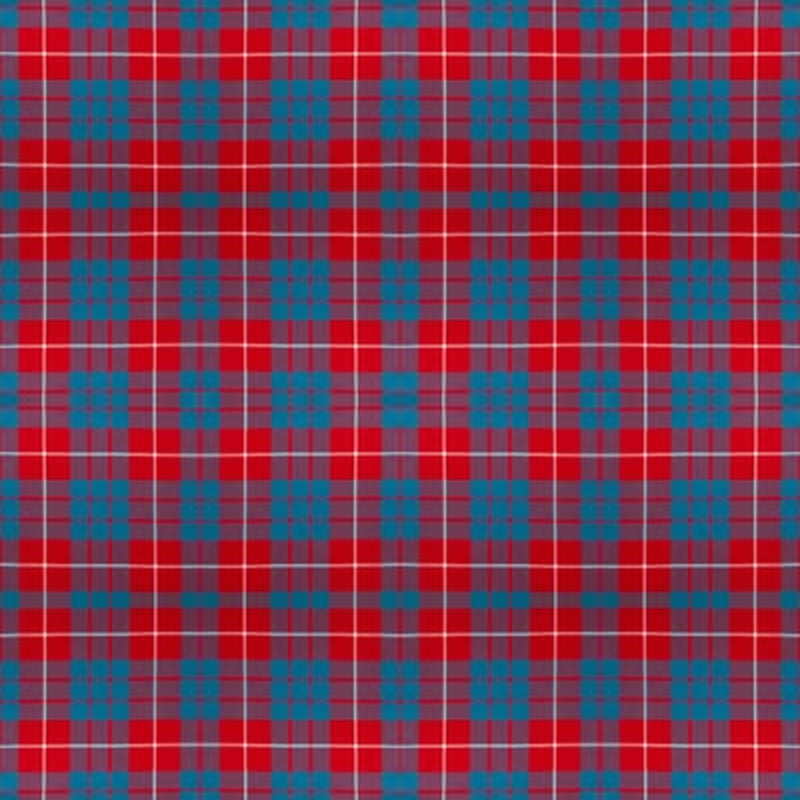 Hamilton Red Modern tartan fabric