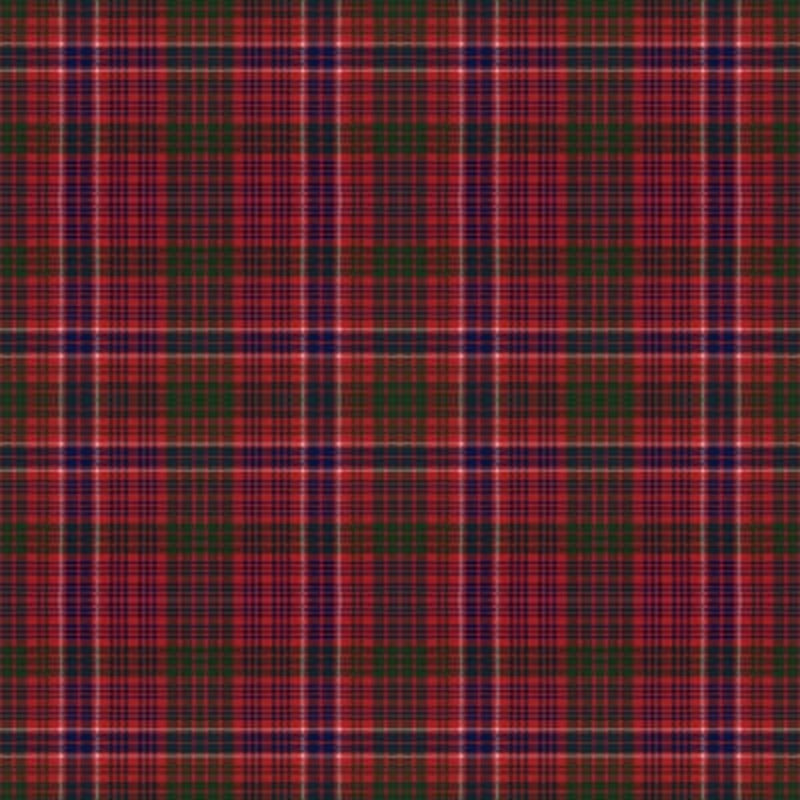 Macrae Red Modern tartan fabric