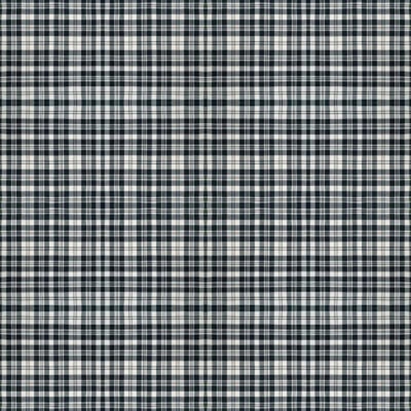 Scott Black White Modern tartan fabric
