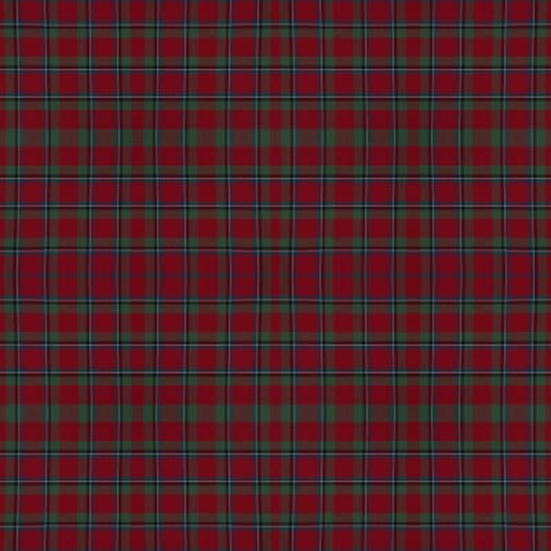 Sinclair Red Muted tartan fabric
