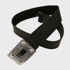 Black Plain Belt With Celtic Buckle