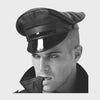 Leather Military Officer Cap