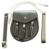 Black Leather Sporran With Chain