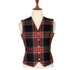 Black Stewart Tartan Vest