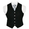 Black Tartan Vest For Men