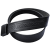 Black Celtic Knot Leather Kilt Belt