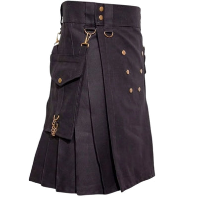 Black Deluxe Utility Kilt - view 2