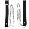 Black Leather Sporran With Thistle Emblem