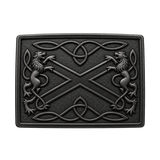 Black Saltire Kilt Buckle
