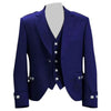 Blue Argyll Jacket And Vest Made To Measure