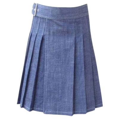 Blue Denim Kilt For Men - view 2