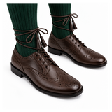 Brown Ghillie Brogue Kilt Shoes