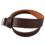 Brown Masonic Leather Kilt Belt