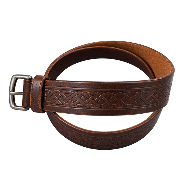 Brown Traditional Leather Kilt Belt