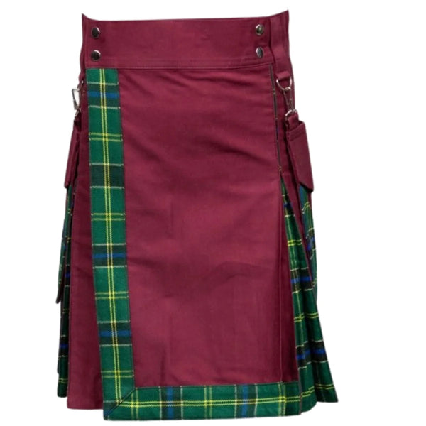Burgundy Style Hybrid Kilt