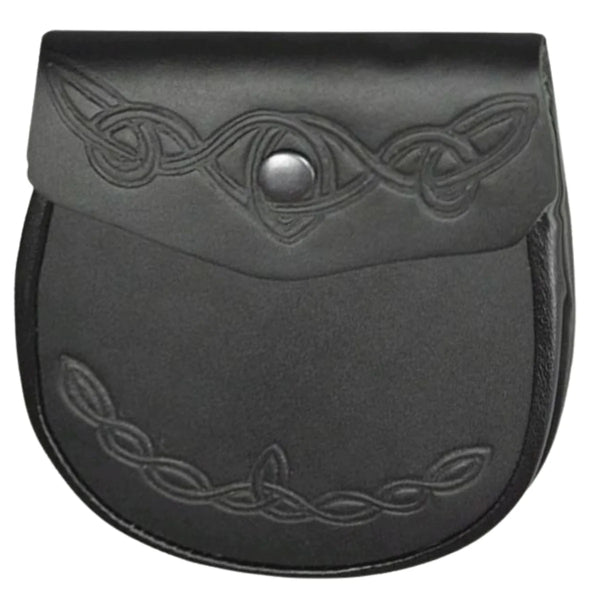 Celtic Knot Detail Leather Sporran