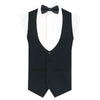 Evening Waistcoat Black With Five Buttons Made To Measure