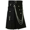 Famous Cargo Utility Kilt With Golden Chains