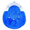 Full Dress Chrome Celtic Knot - Light Blue Rabbit Fur