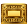 Gold Celtic Knot Kilt Buckle