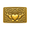 Gold Claddagh Kilt Buckle