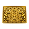 Gold Saltire Kilt Buckle