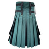 Green & Black Double Cross Utility Kilt