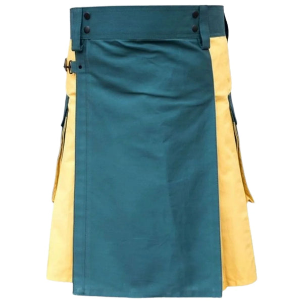 Green & Yellow Hybrid kilt