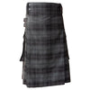 Grey Utility Tartan Kilt