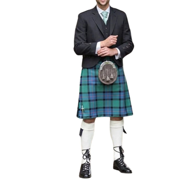 Gunn Ancient Tartan Formal Kilt Outfit