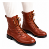 Half Long Brown Ghillie Brogue Kilt Boots