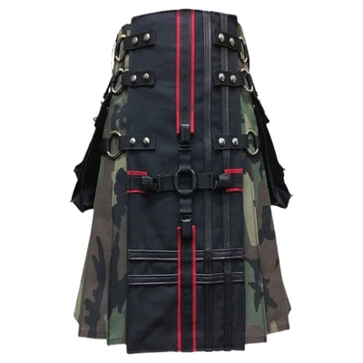 Interchangeable Camouflage Gothic Utility Kilt - view 2