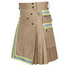 Khaki Firefighter Utility Kilt For Men