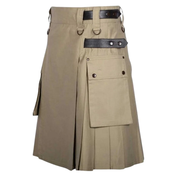 LAUTREAMONT GAULTIER Men Black Utility Kilt