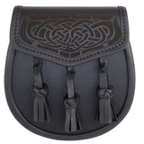 Laser Etched Leather Sporran