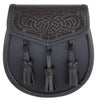 Laser Etched Leather Sporran
