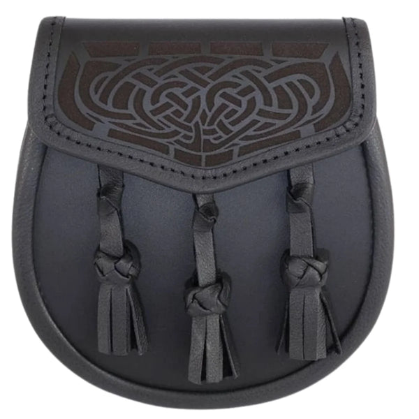 Laser Etched Leather Sporran