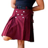 Mahroon Tactical Cargo Kilt