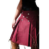 Mahroon Tactical Cargo Kilt