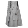 Men Fashion Grey Utility Kilt