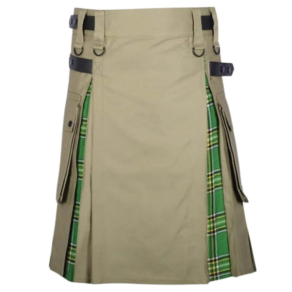 Men's Charm Khaki Hybrid Kilt