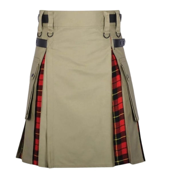 Men's Charm Khaki Hybrid Kilt