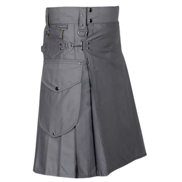 Modern Utility Kilt With Cargo Pockets