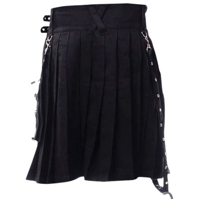 Modern Black Punk Kilt - view 2