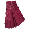Modern Burgundy Color Utility Kilt