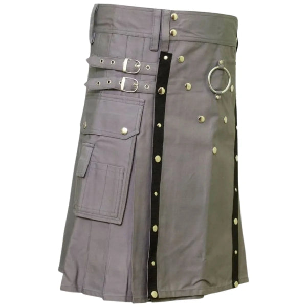 Modern Grey Utility Kilt