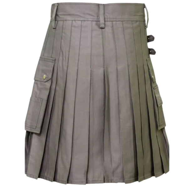 Modern Grey Utility Kilt