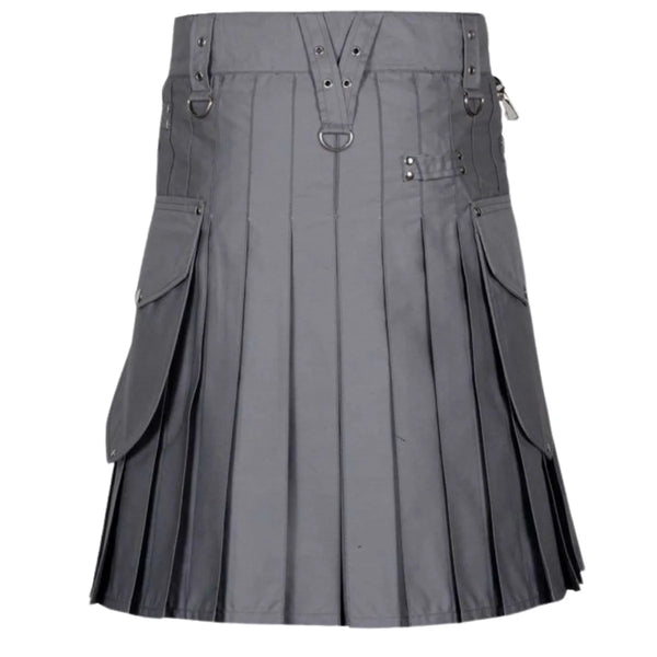 Modern Utility Kilt With Cargo Pockets