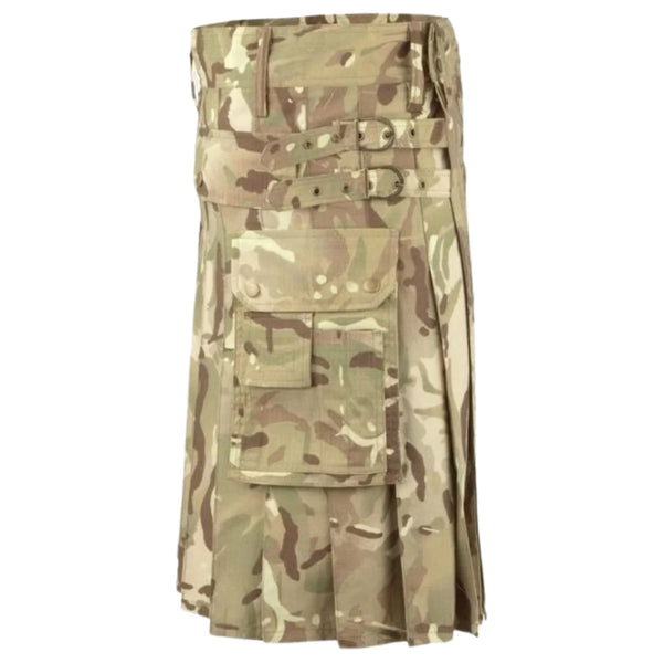 Multi Camouflage Kilt For Men